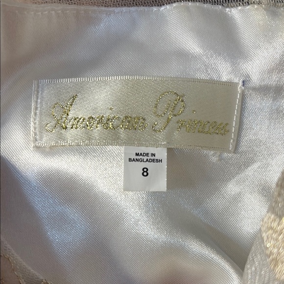 American Princess Ivory Floral Kids Dress - Picture 5 of 9